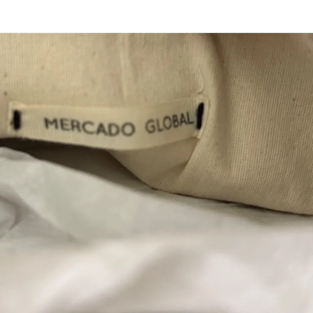 Mercado Global Geometric Stripe Foldover Tote Satchel  Crossbody‎ Vacation MED